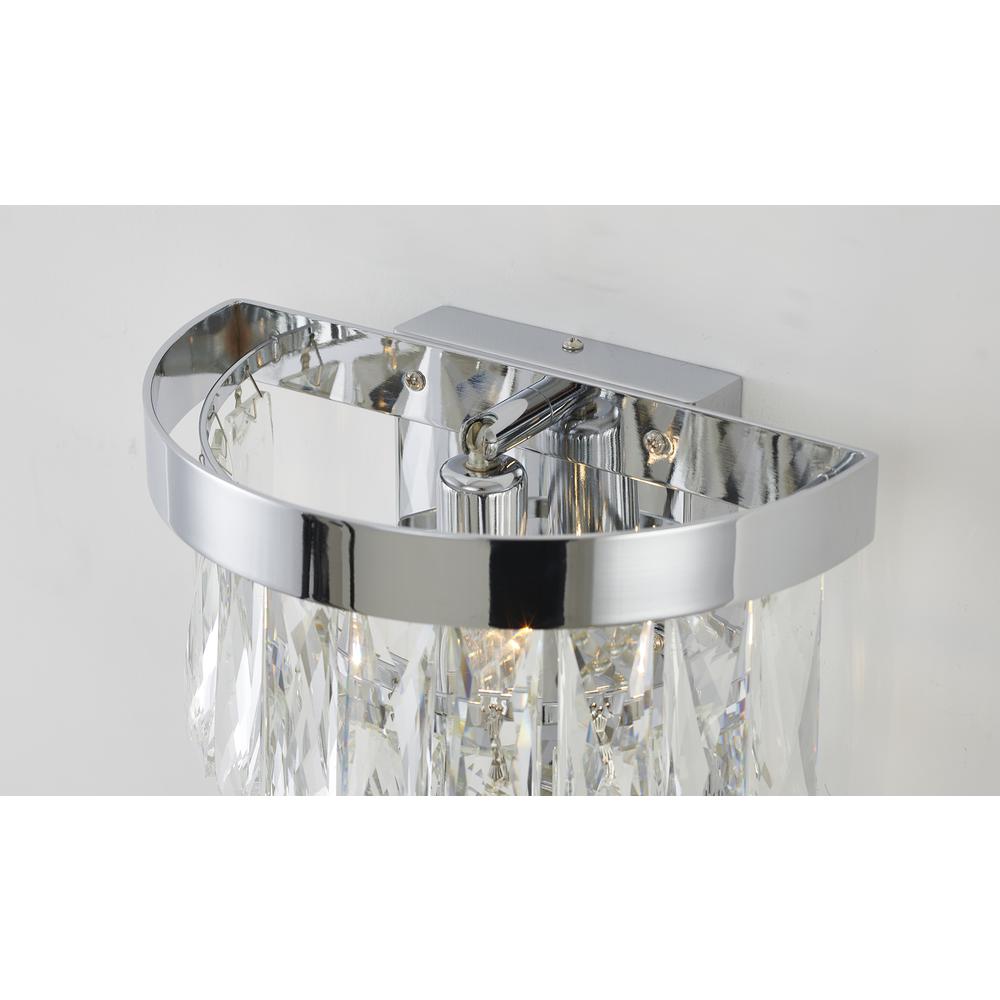 Wall Sconce Chrome Metal & Crystal. Picture 4