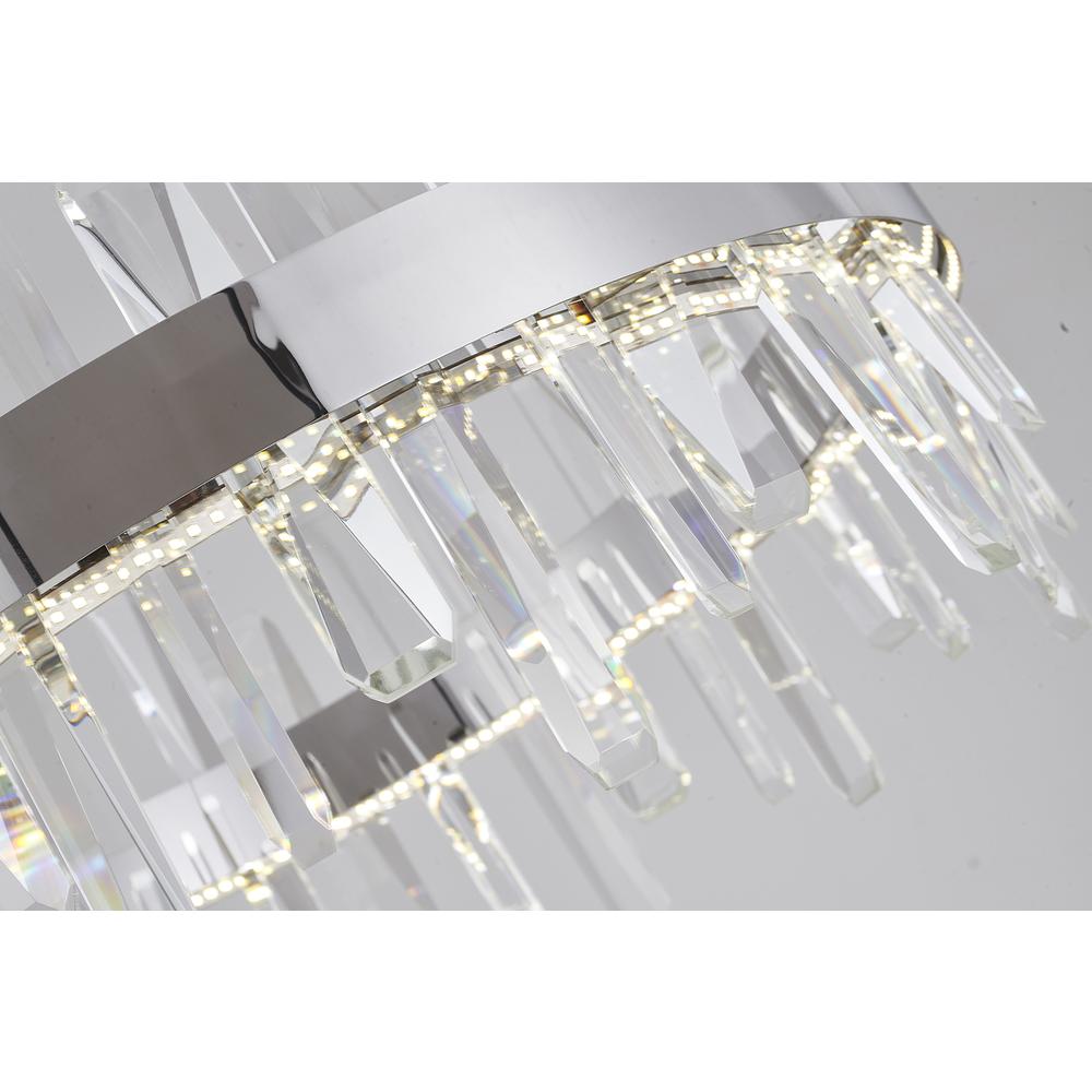 LED Chandelier  Chrome Stainless Steel & Crystal. Picture 5