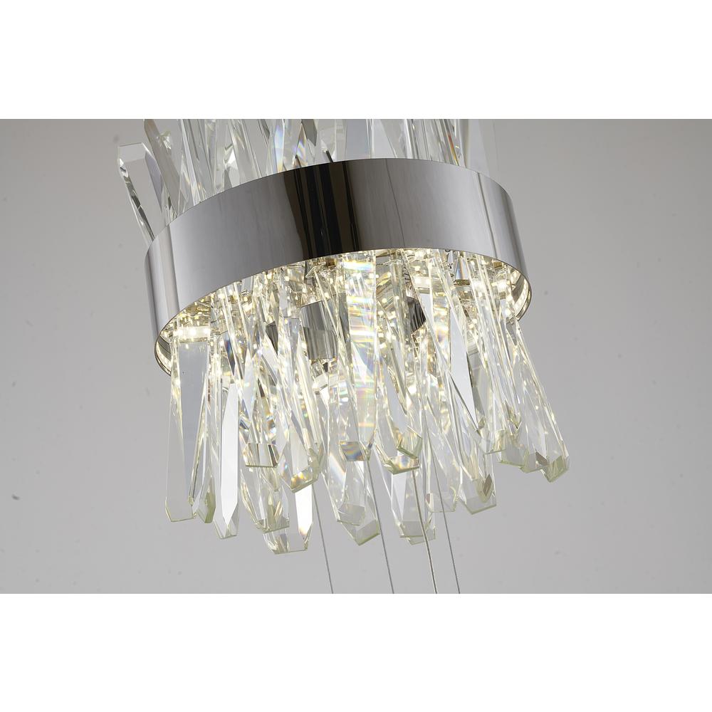 LED Pendant Chrome Stainless Steel & Crystal. Picture 4