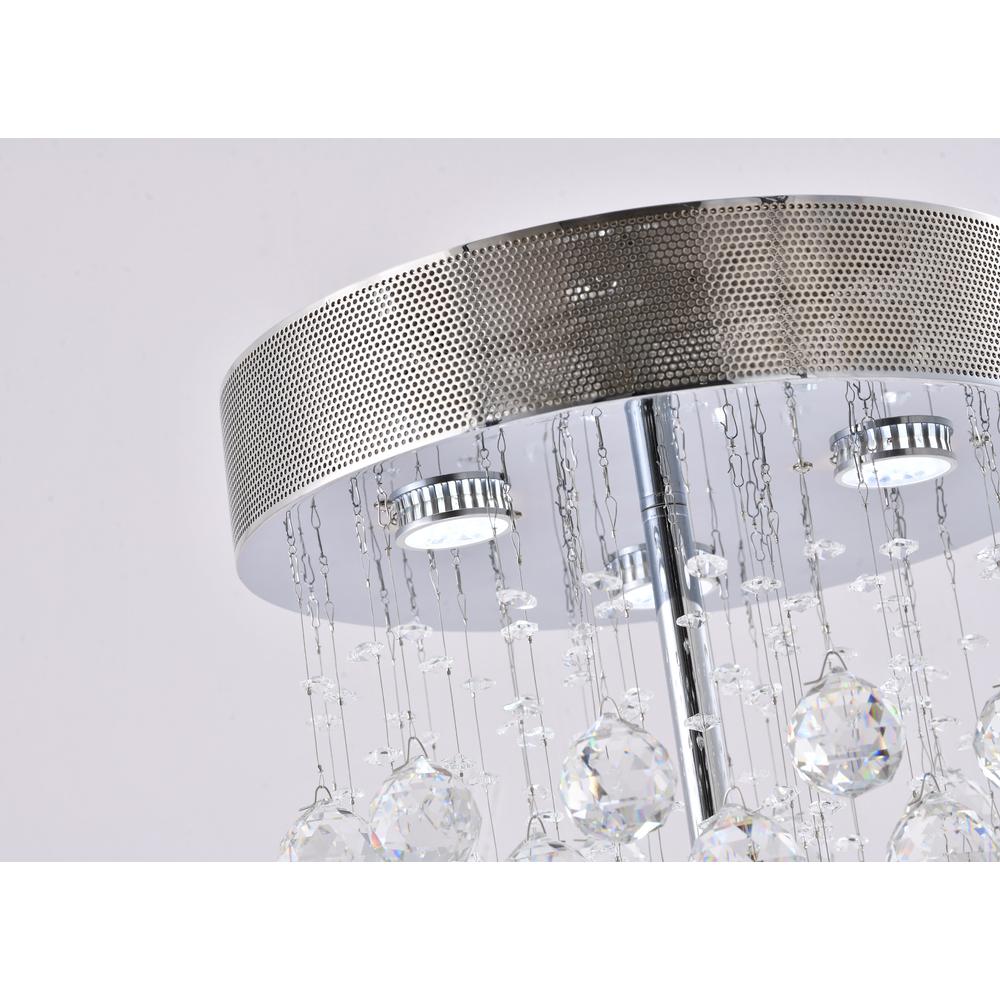 Table Lamp Chrome Metal & Crystal. Picture 4