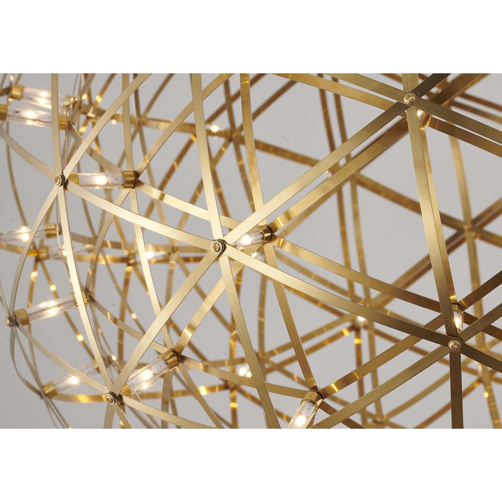 LED Chandelier Gold Stainless Steel. Picture 5