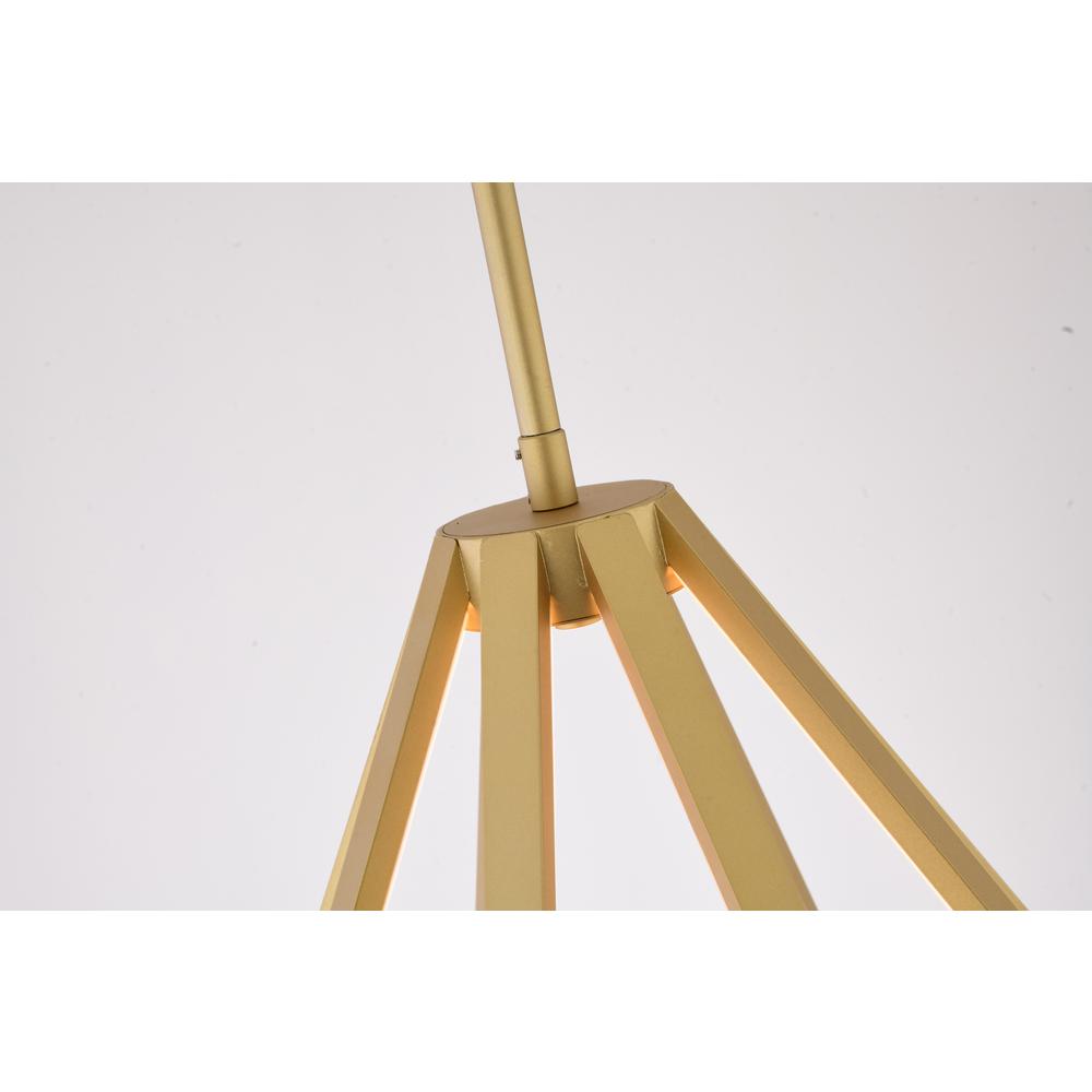 LED Chandelier Gold Metal & Silicone. Picture 4