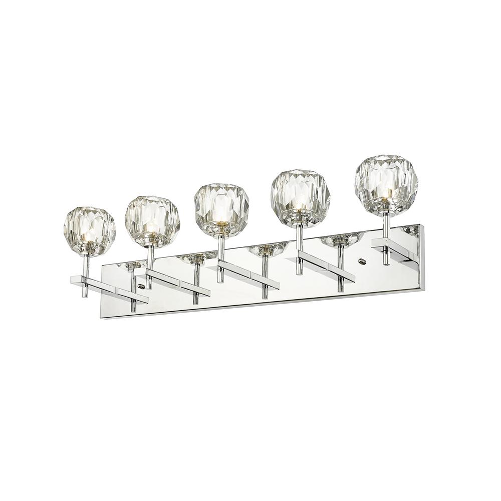 Wall Sconce Chrome Metal & Crystal. Picture 1