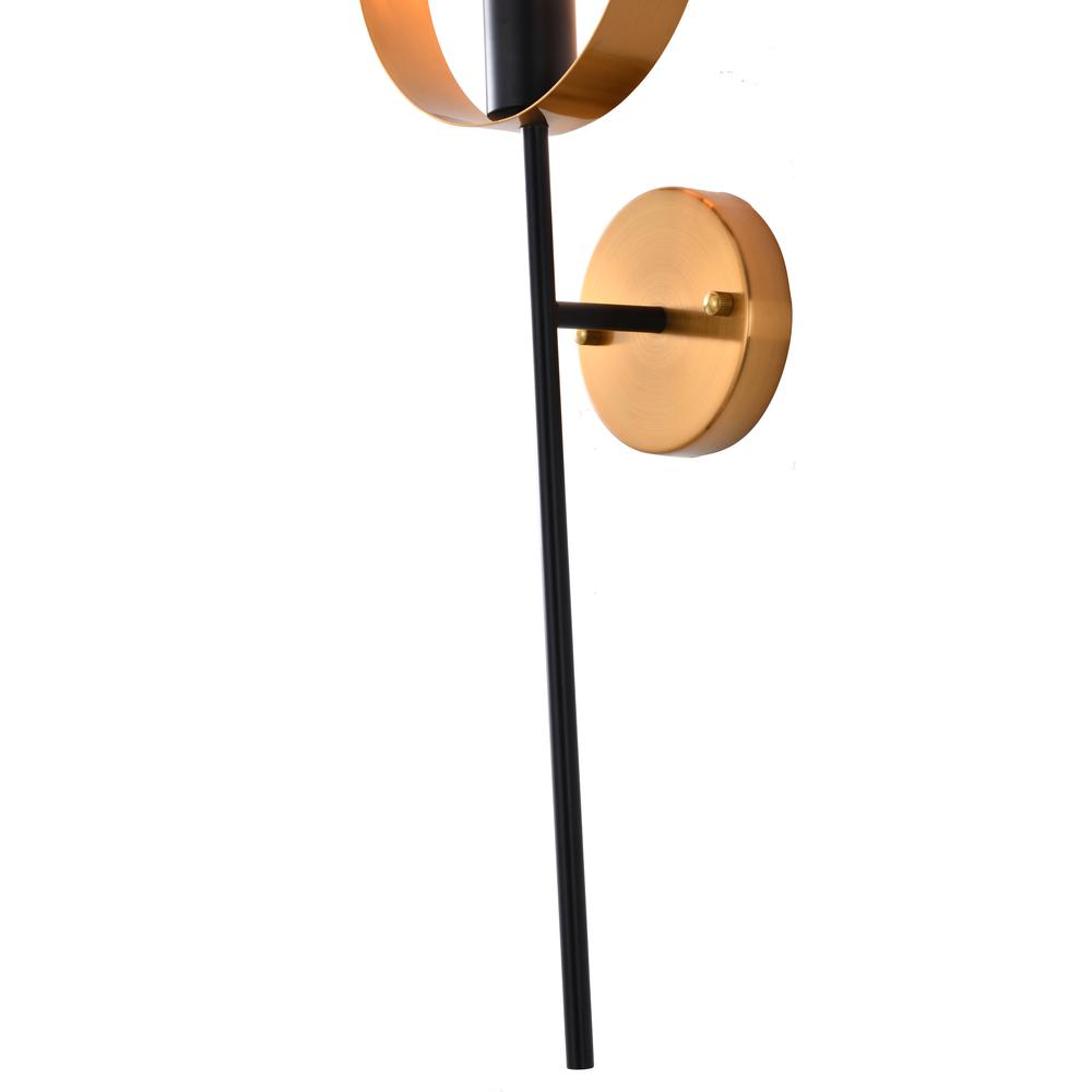Wall Sconce Black & Golden Bronze Metal. Picture 5