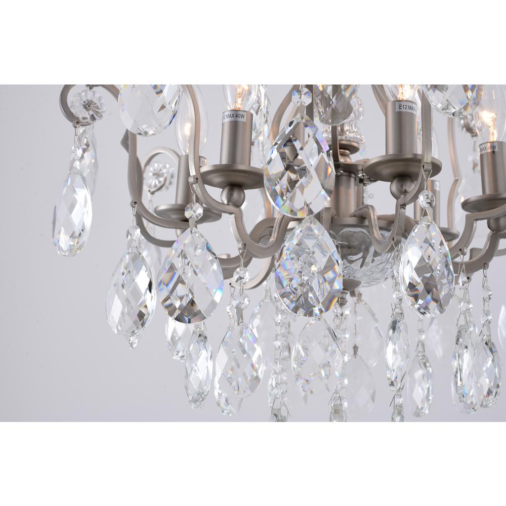 Chandelier Pewter Iron & Crystal. Picture 2