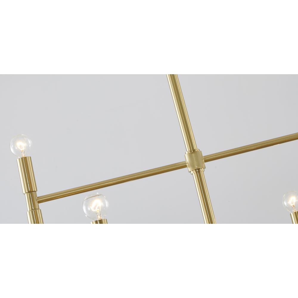 Chandelier Satin Gold Iron. Picture 4