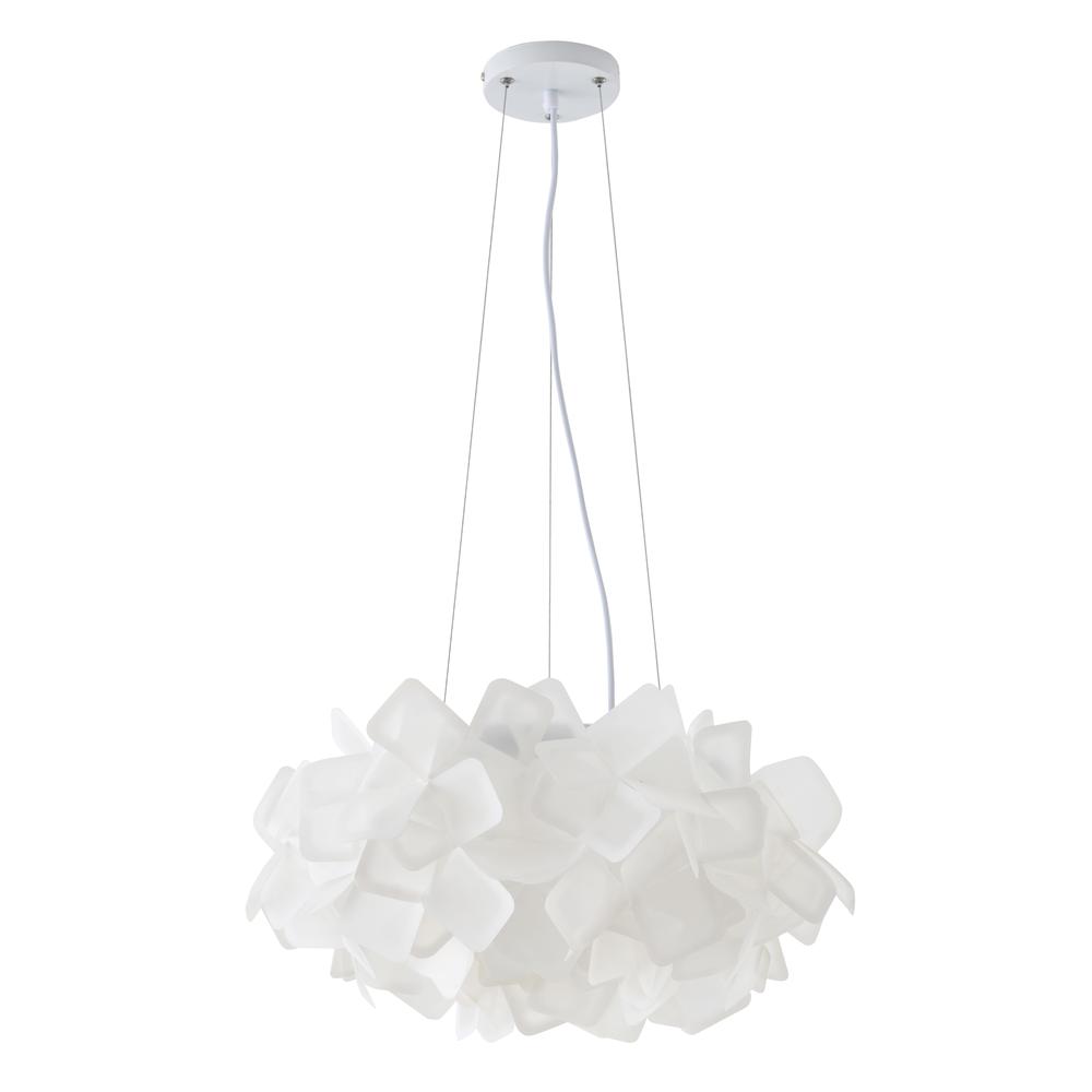 LED Chandelier White Acrylic. Picture 2