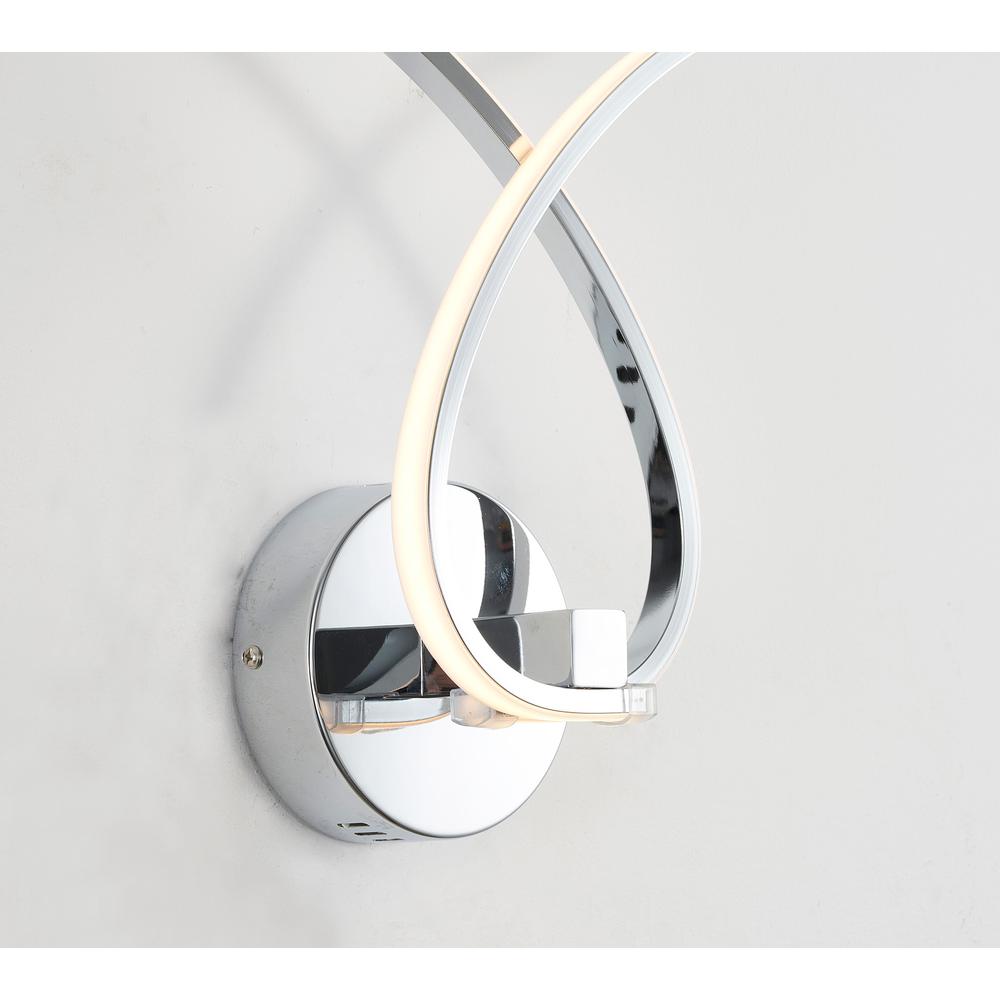 LED Wall Sconce Chrome Aluminum. Picture 2