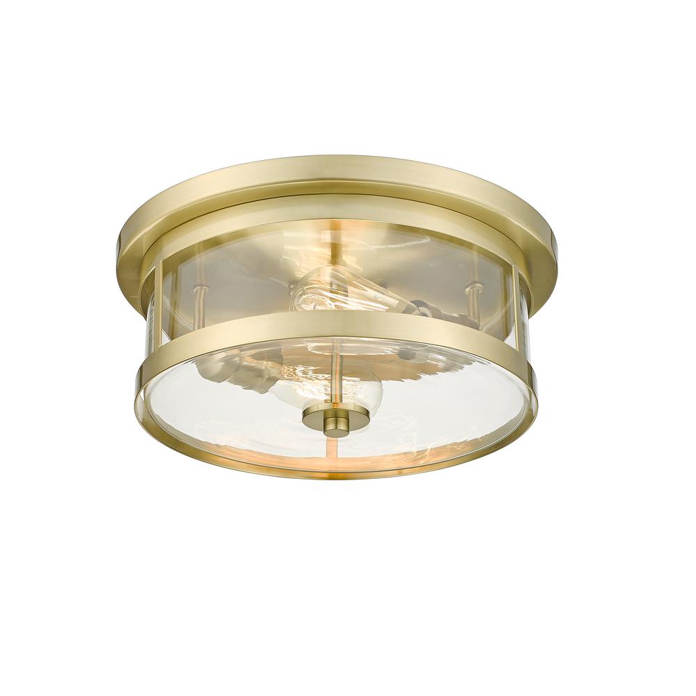 Flush Mount Gold Metal & Glass. Picture 2