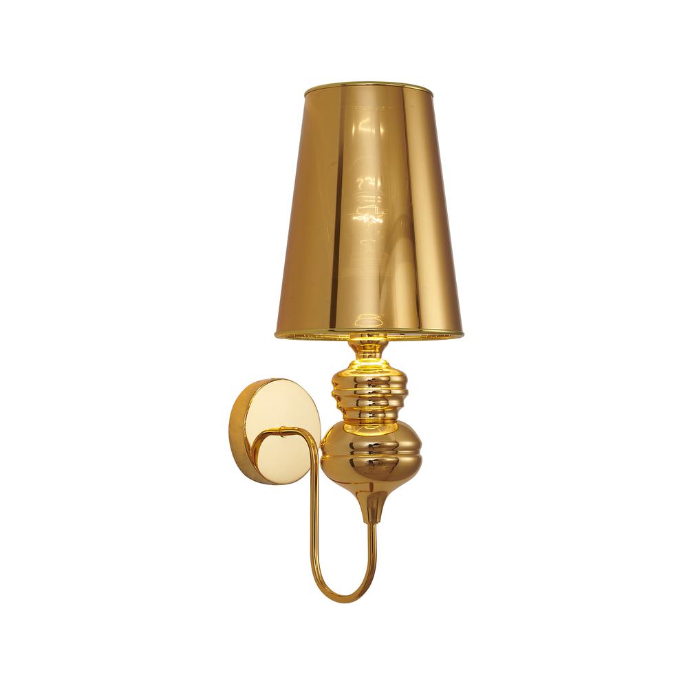 Wall Sconce Polished Gold  Steel. Picture 1