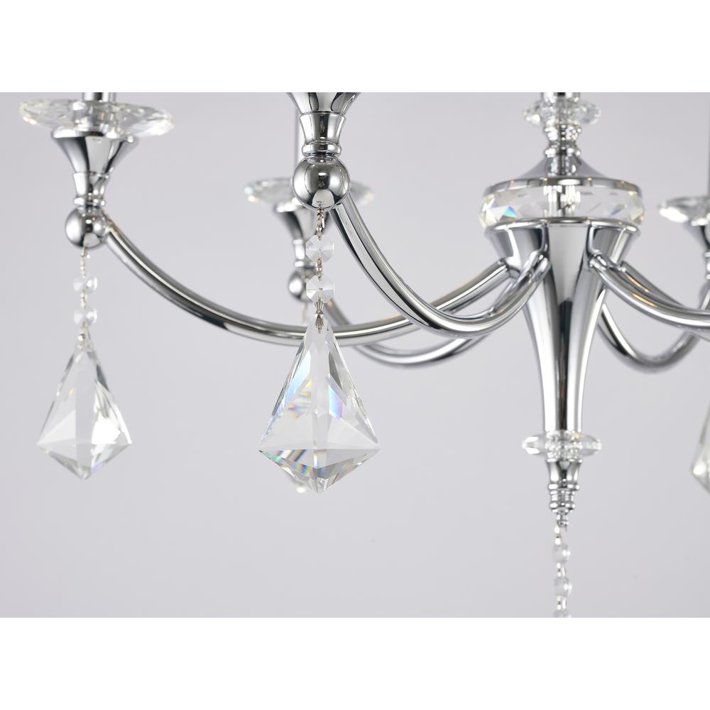 Chandelier Chrome Iron & Crystal. Picture 4