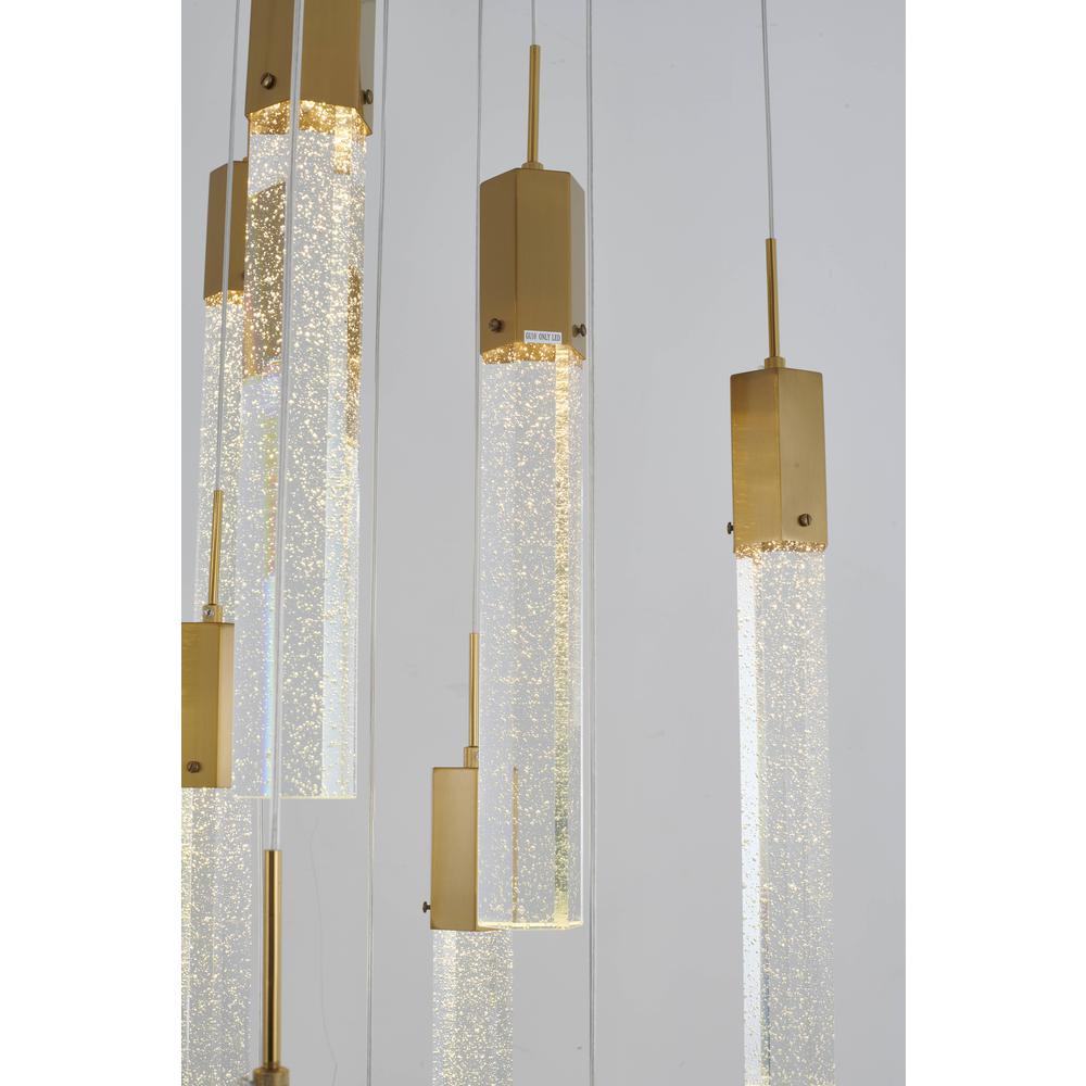 Chandelier Gold Stainless Steel & Crystal. Picture 2
