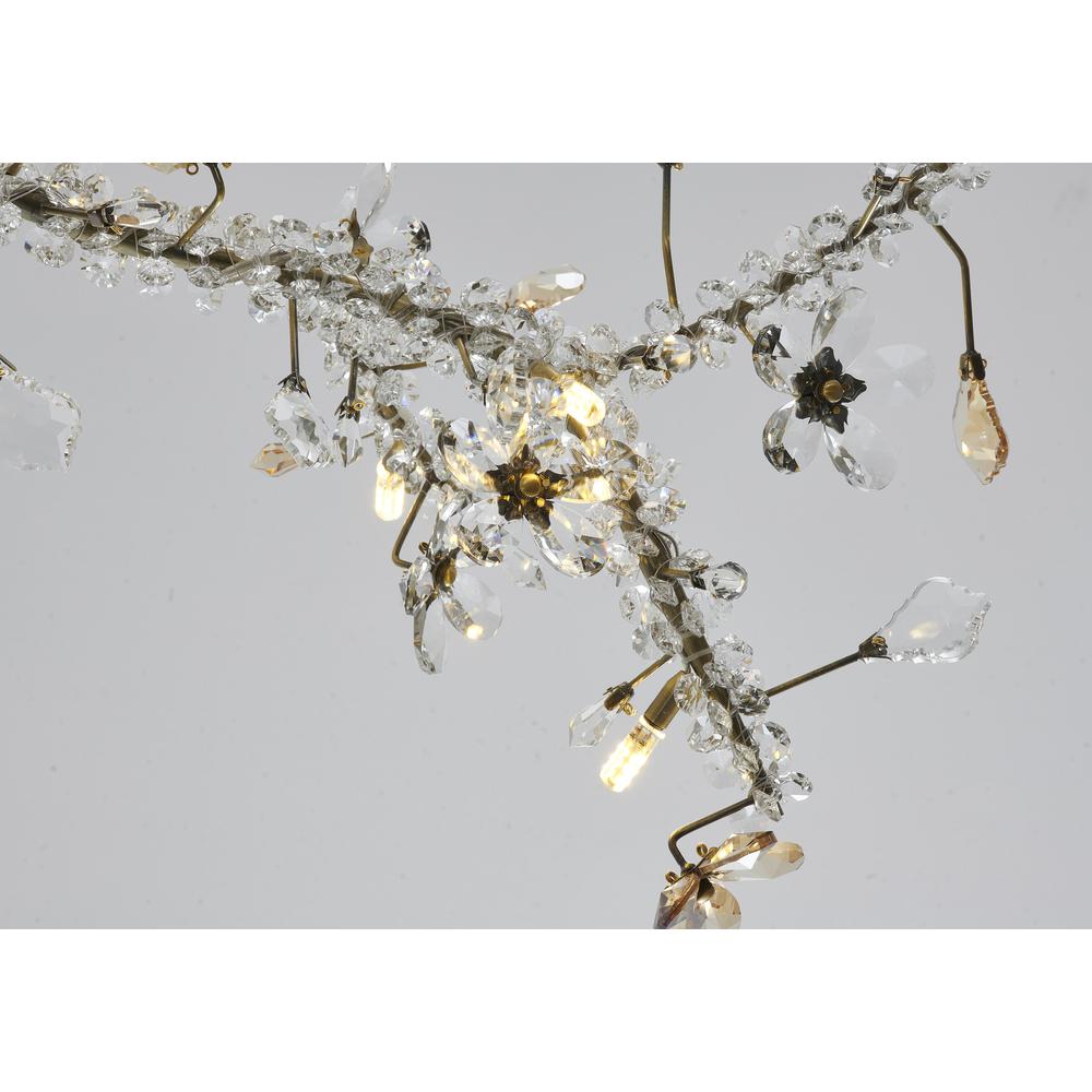 Chandelier Gold Stainless Steel & Crystal. Picture 3