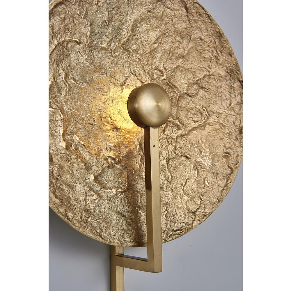 LED Wall Sconce Brass Stainless Steel. Picture 3