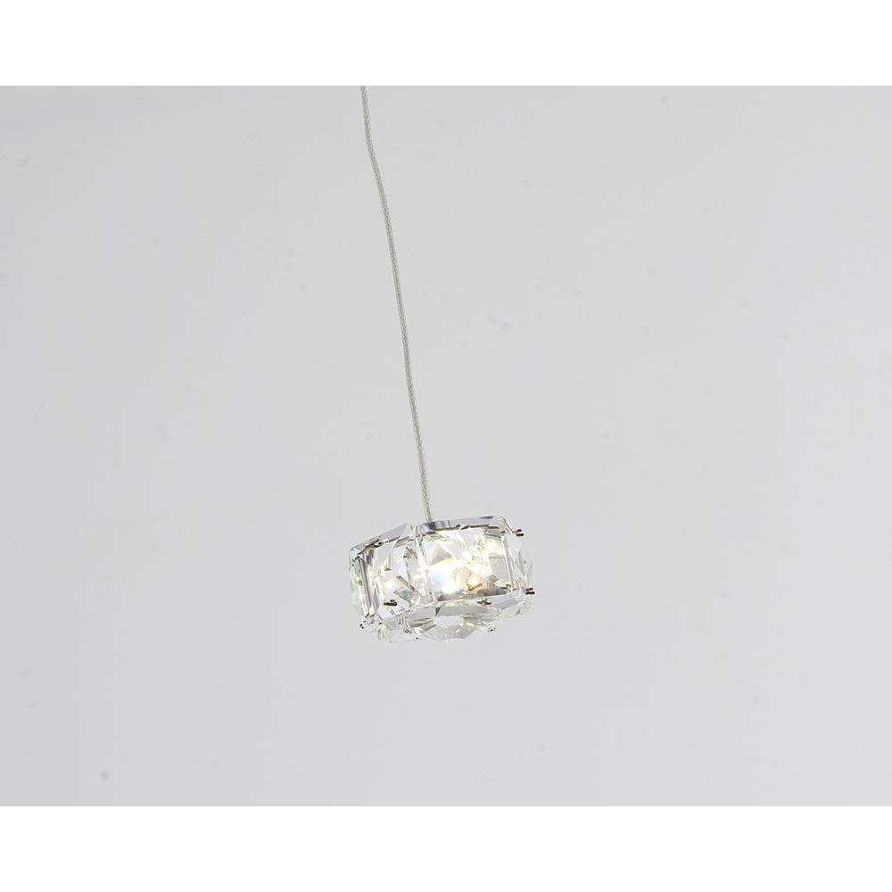 LED Pendant Chrome  Stainless Steel & Crystal. Picture 2