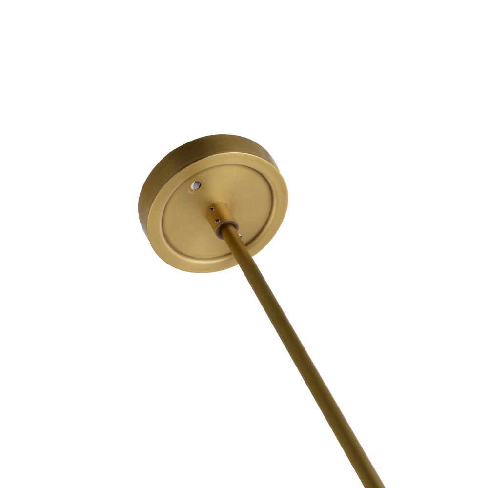 Single Pendant Lighting Brass Metal & Glass. Picture 5