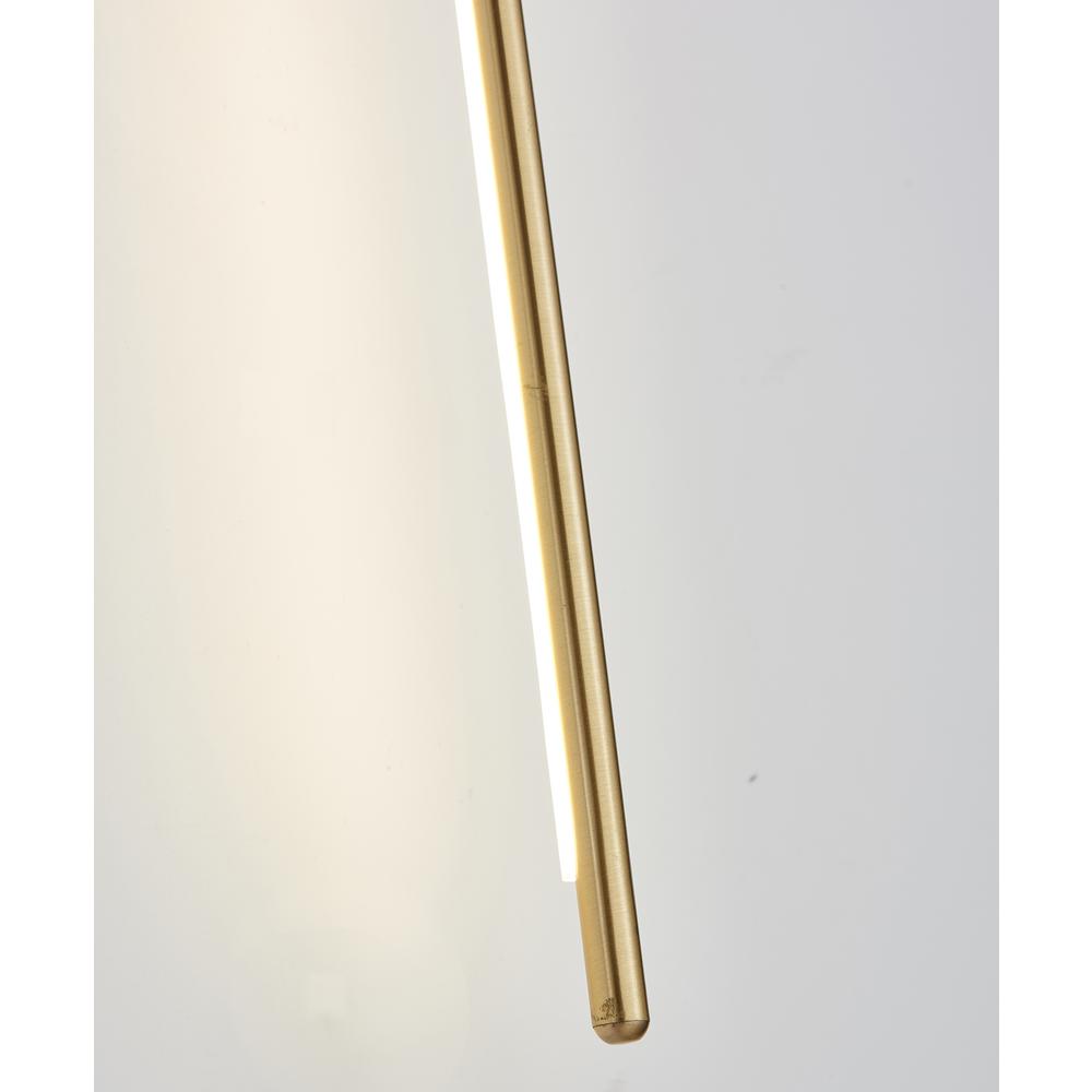 LED Wall Sconce Brass Stainless Steel & Acrylic. Picture 5