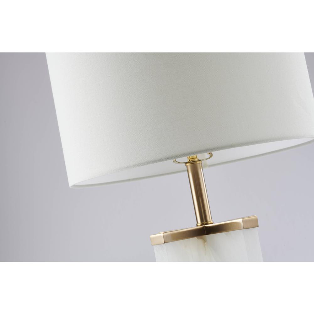 Table Lamp Gold & white Metal. Picture 5