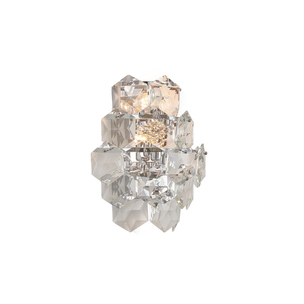 Wall Sconce Chorme Stainless Steel & Crystal. Picture 1