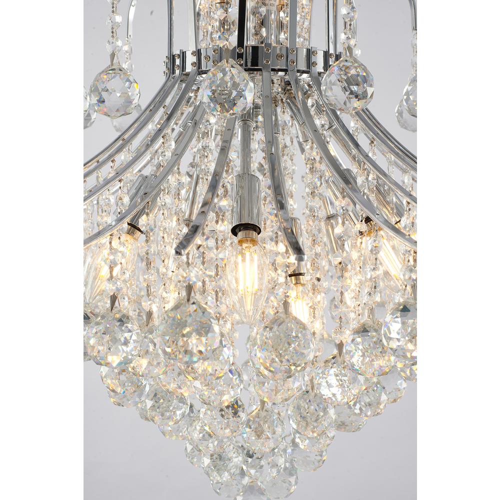 Chandelier  Chrome Metal & Crystal. Picture 4