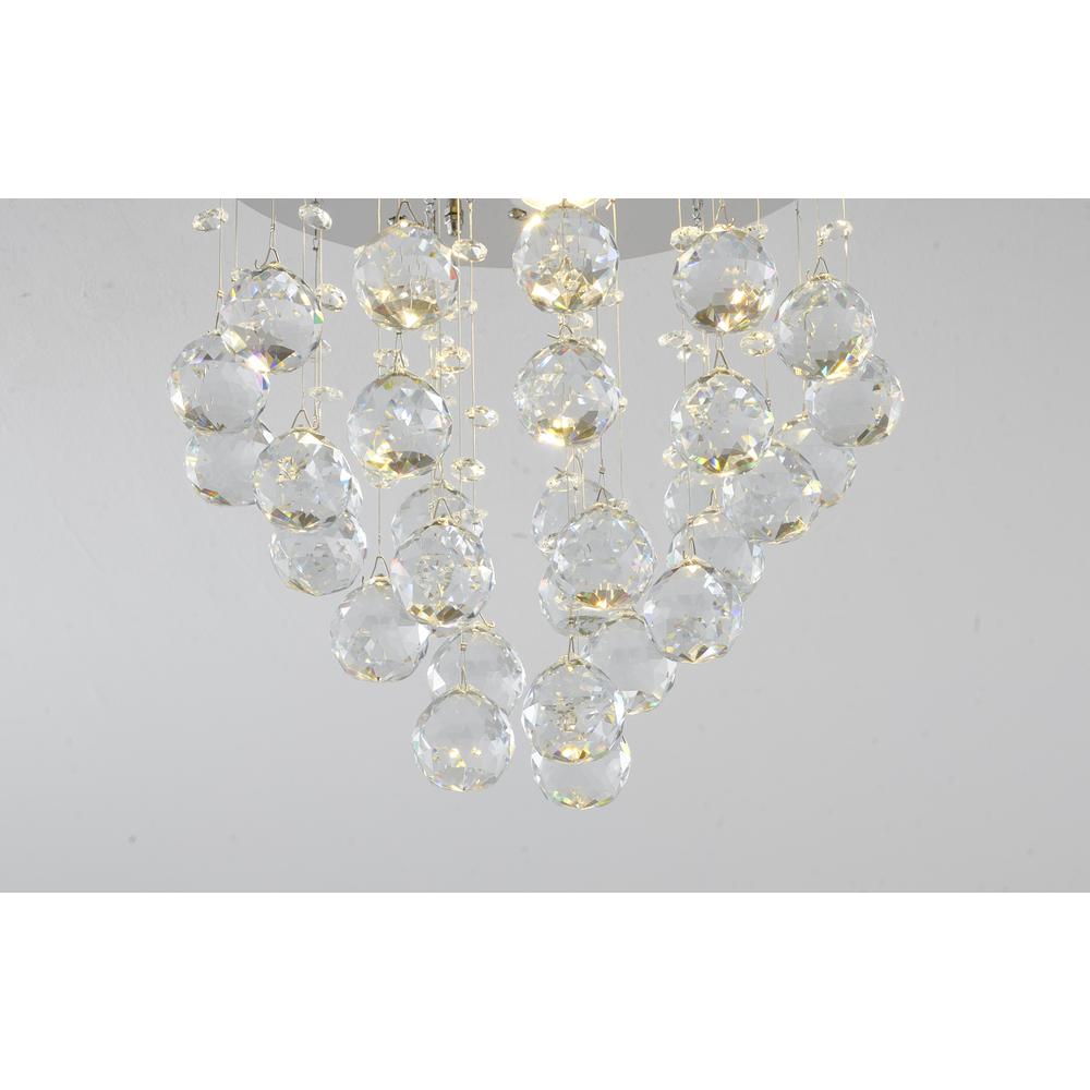 Semi Flush Mount Chome Iron & Crystal. Picture 5