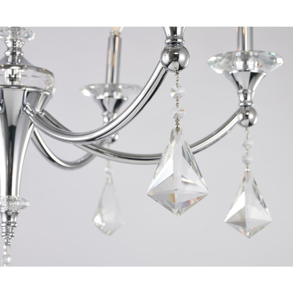 Chandelier Chrome Iron & Crystal. Picture 5