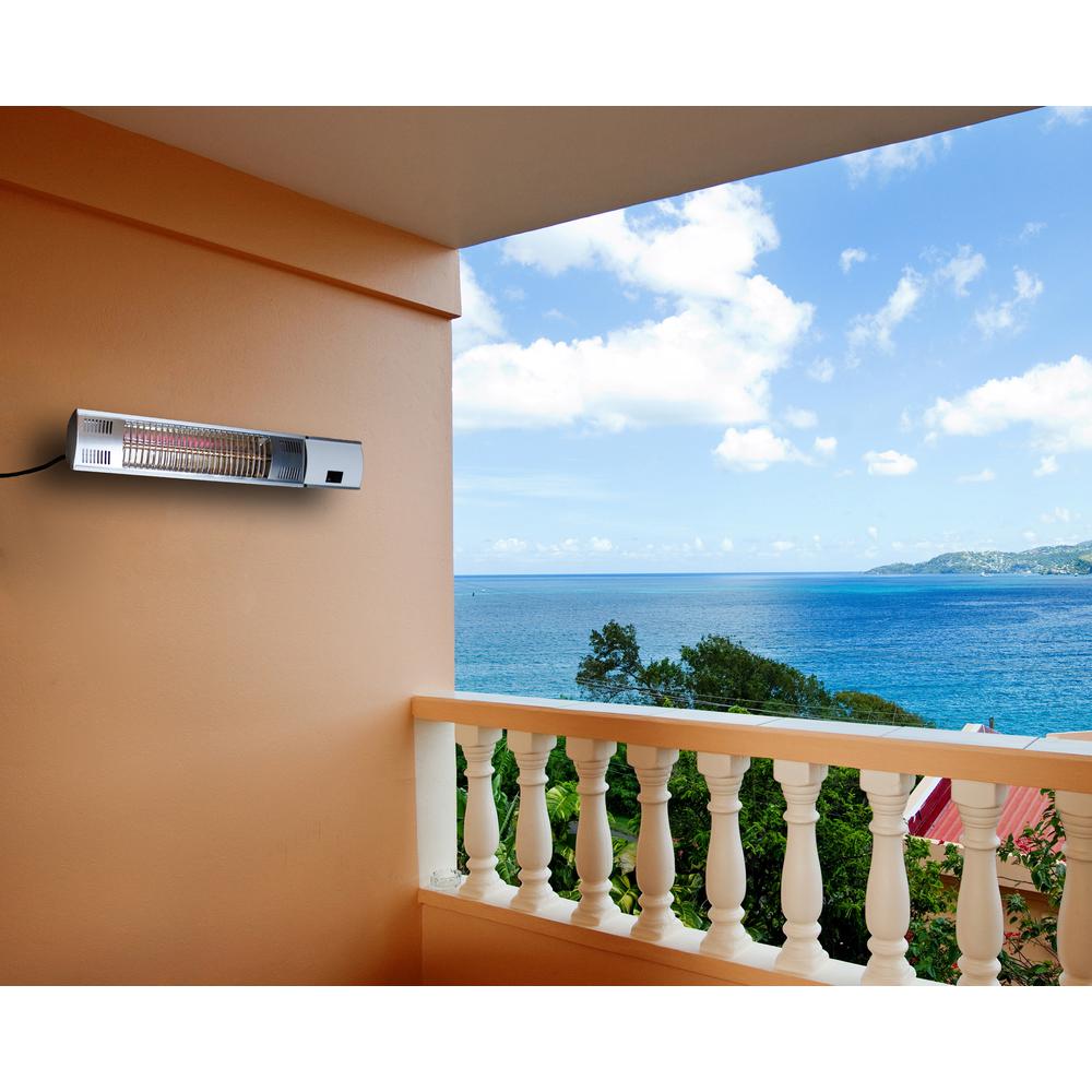 Infrared Electric Outdoor Heater - Wall Mounted with Remote. Picture 5