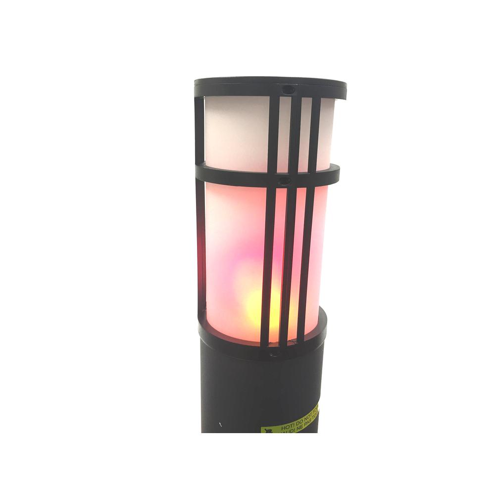 Infrared Electric Outdoor Heater Portable With Gold Tube and Flame. Picture 2