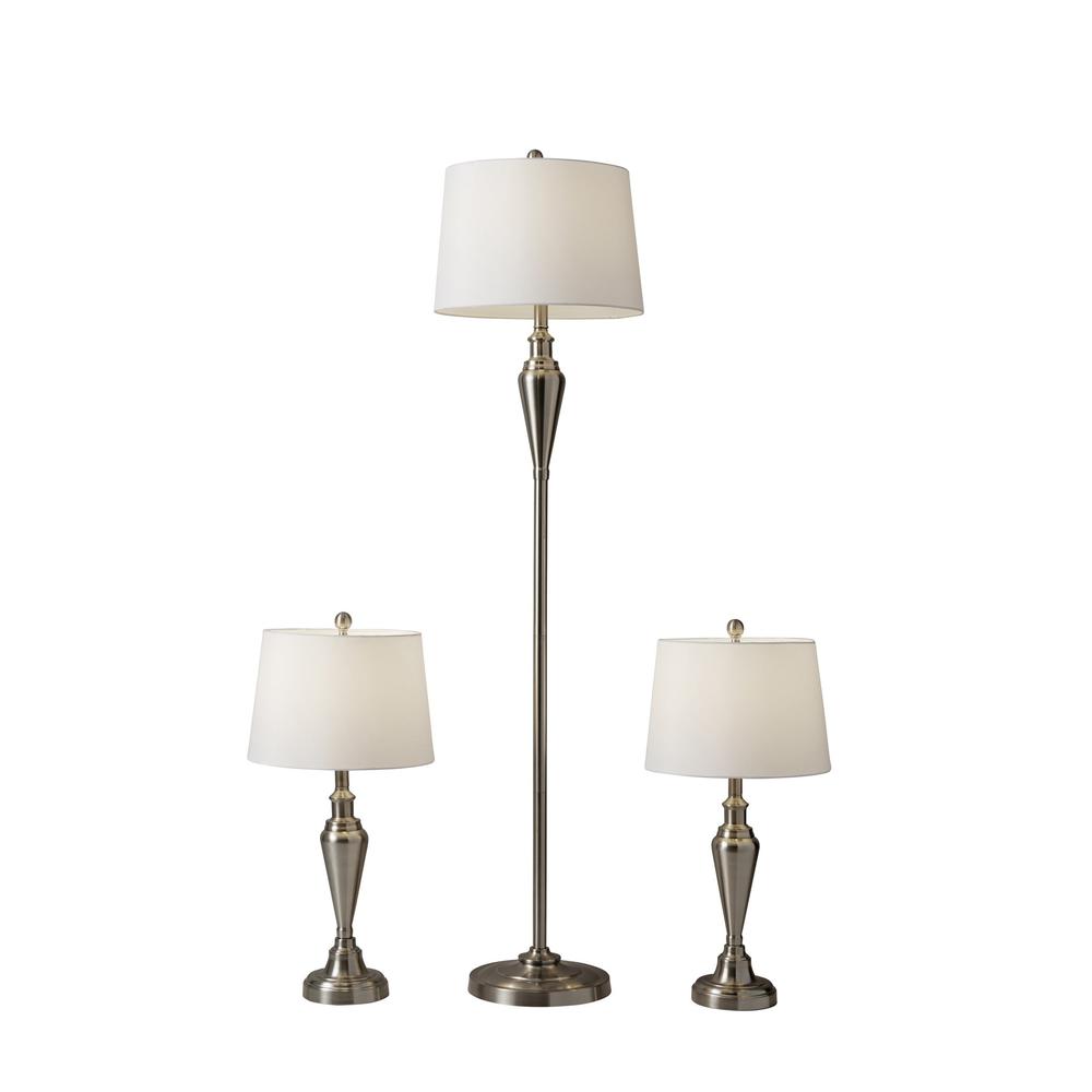 Glendale 3 Piece Floor and Table Lamp Set. Picture 2