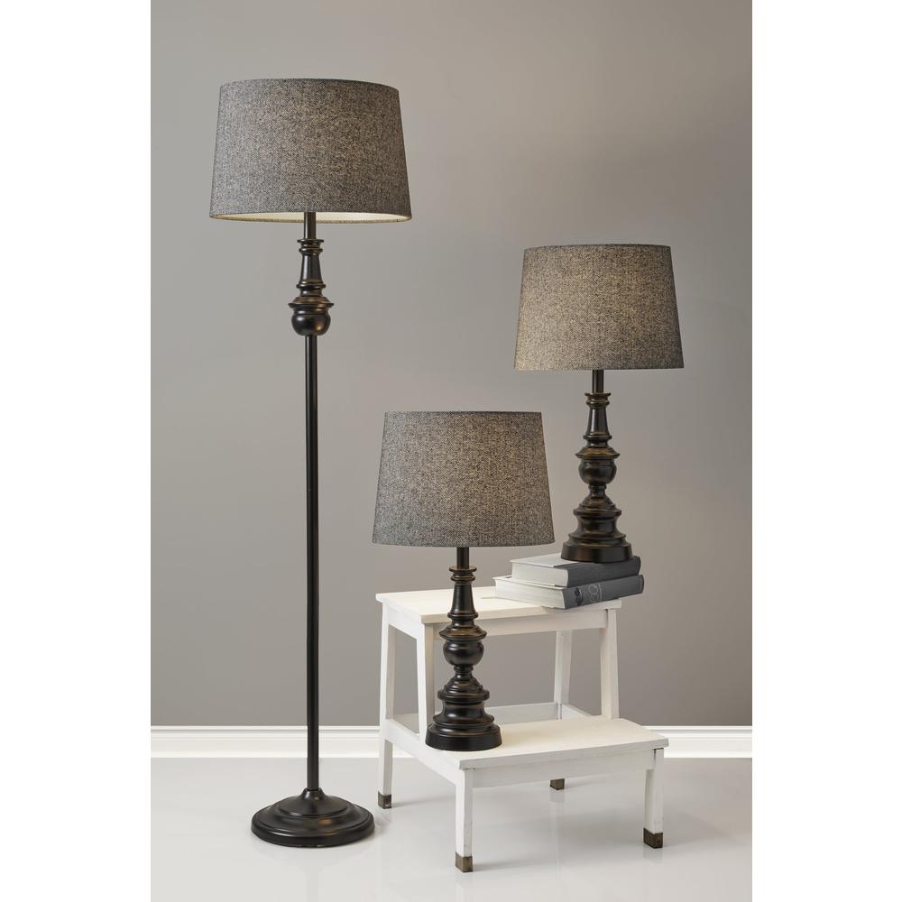 Chandler 3 Piece Floor and Table Lamp Set. Picture 9
