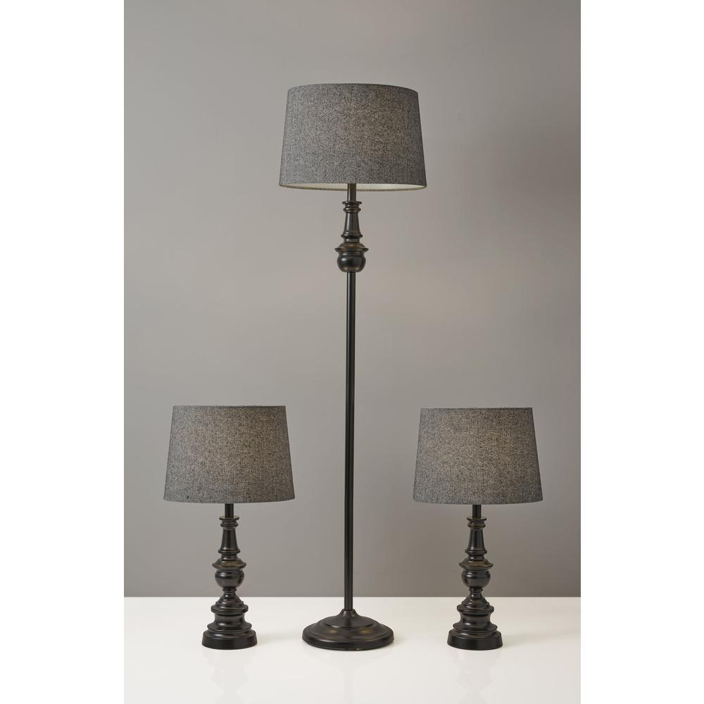 Chandler 3 Piece Floor and Table Lamp Set. Picture 10