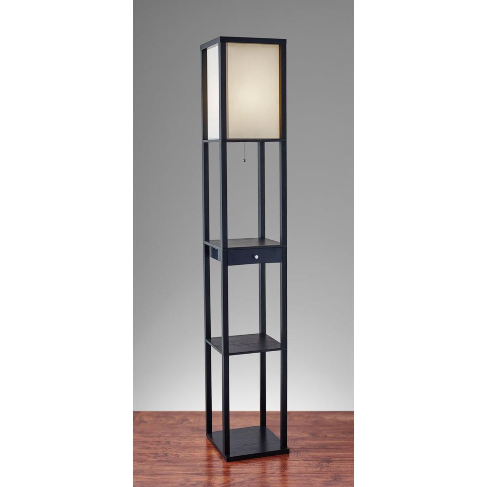 Parker Shelf Floor Lamp w. Drawer. Picture 5