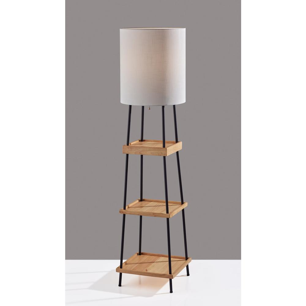 Henry AdessoCharge Shelf Floor Lamp- Natural. Picture 3
