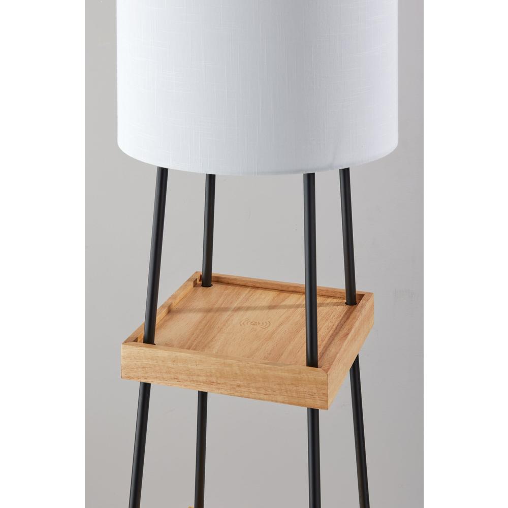 Henry AdessoCharge Shelf Floor Lamp- Natural. Picture 9