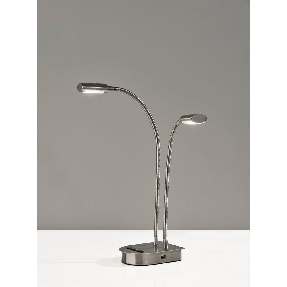 Eternity LED 2 Arm Desk Lamp w/Smart Switch. Picture 3