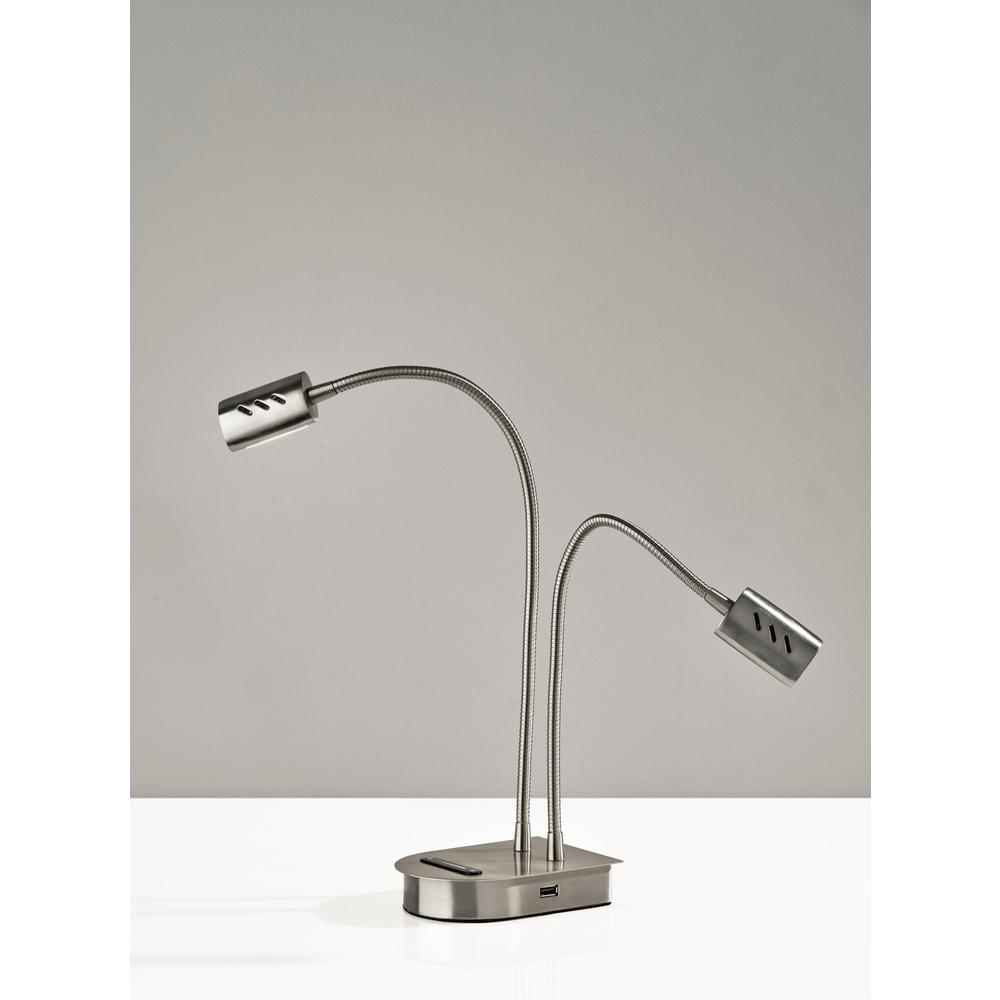 Eternity LED 2 Arm Desk Lamp w/Smart Switch. Picture 4