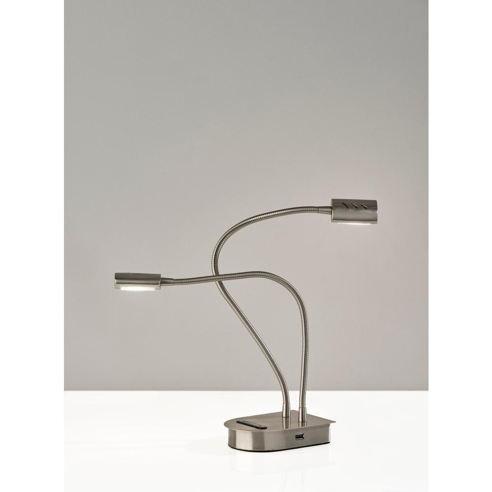 Eternity LED 2 Arm Desk Lamp w/Smart Switch. Picture 5