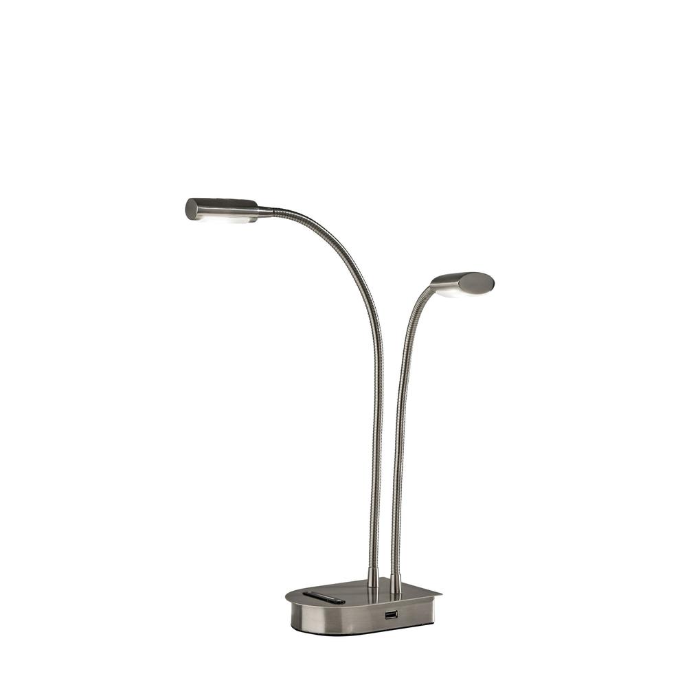 Eternity LED 2 Arm Desk Lamp w/Smart Switch. Picture 1