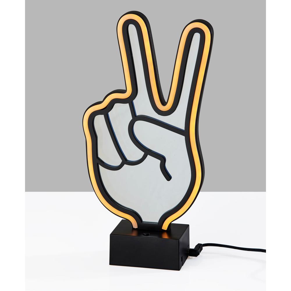 Infinity Neon Peace Sign Table/Wall Lamp. Picture 3
