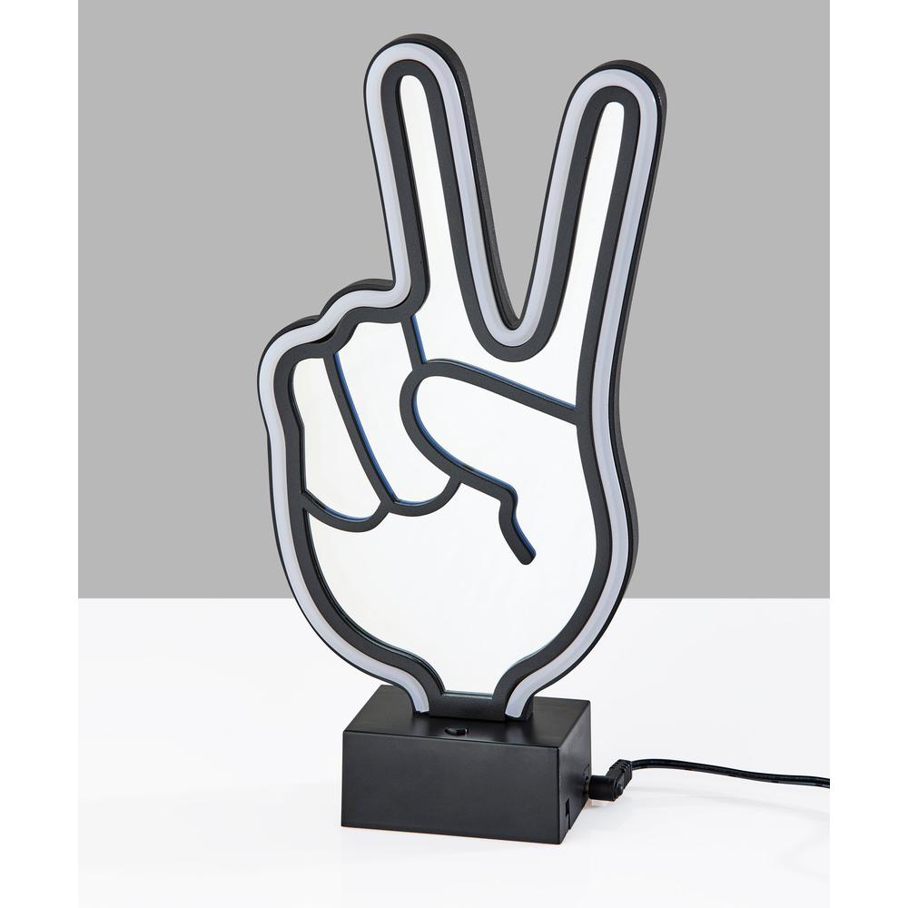 Infinity Neon Peace Sign Table/Wall Lamp. Picture 9