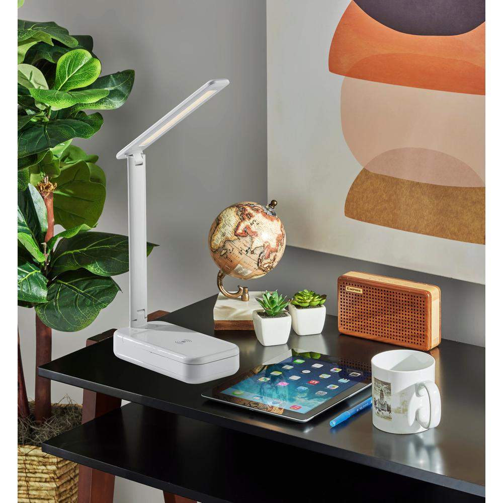 UV-C Sanitizing Desk Lamp w. Wireless Charging & Smart Switch. Picture 2