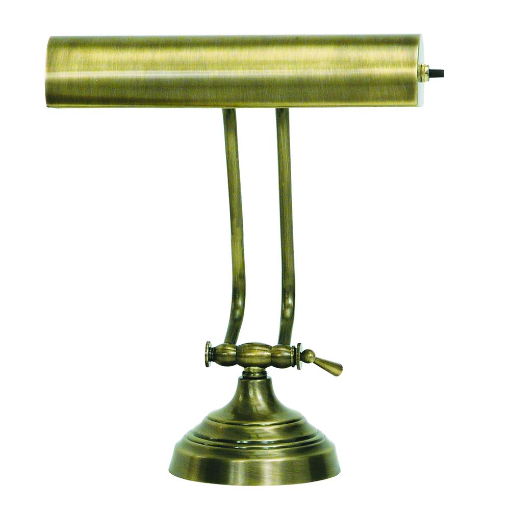 Advent 10" Antique Brass Piano/Desk Lamp. Picture 1