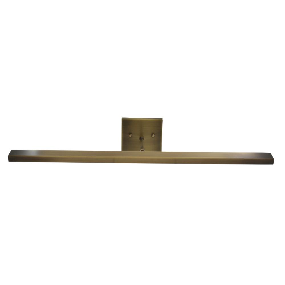 Horizon 26" LED Picture Light in Antique Brass. Picture 1