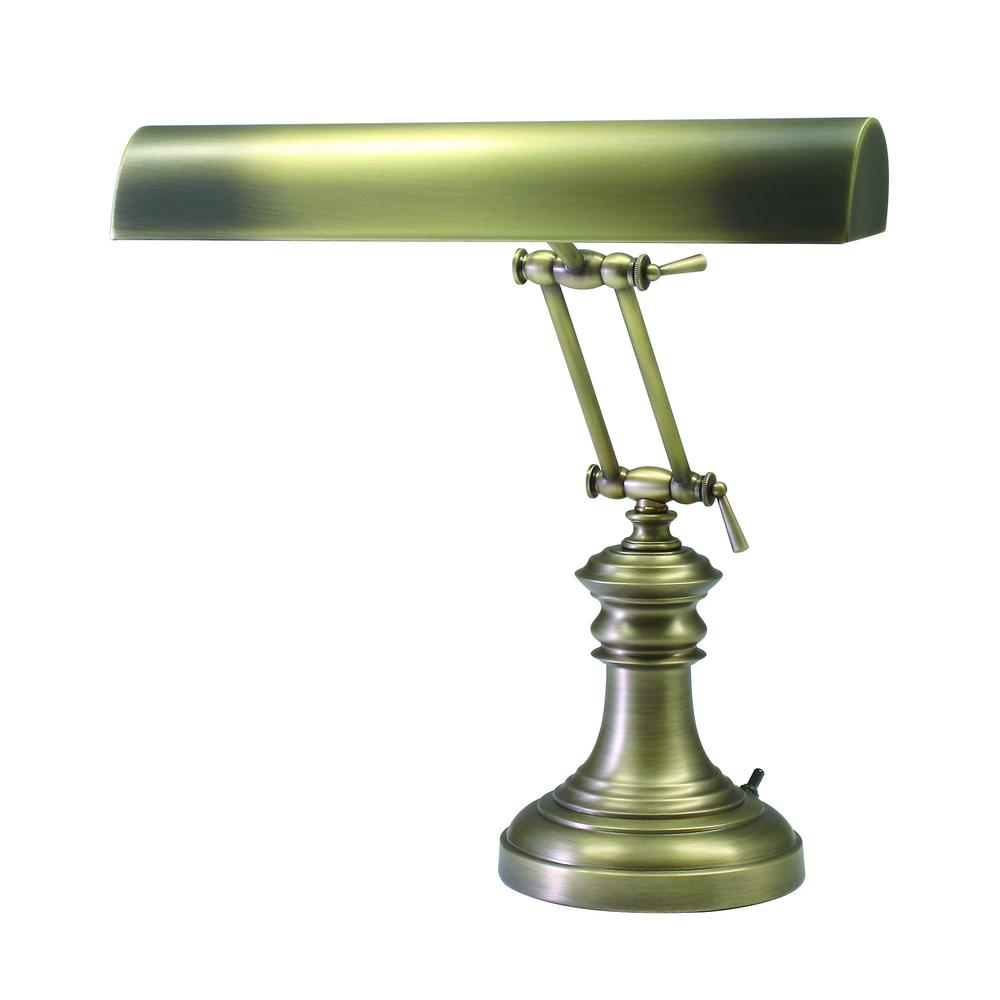 Desk/Piano Lamp 14" Antique Brass. Picture 1