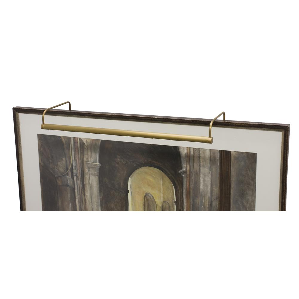 Slim-Line 16" Weathered Brass Picture Light. Picture 1