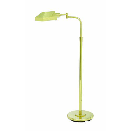 Home/Office Polished Brass Floor Lamp. Picture 1