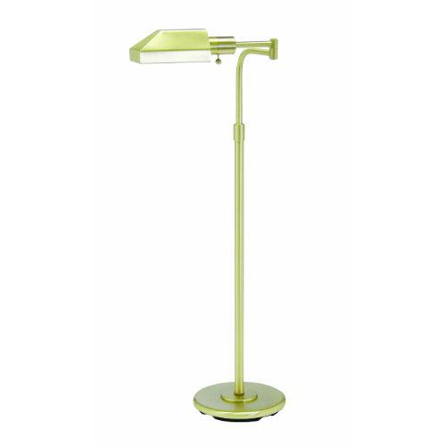 Home/Office Satin Brass Floor Lamp. Picture 1