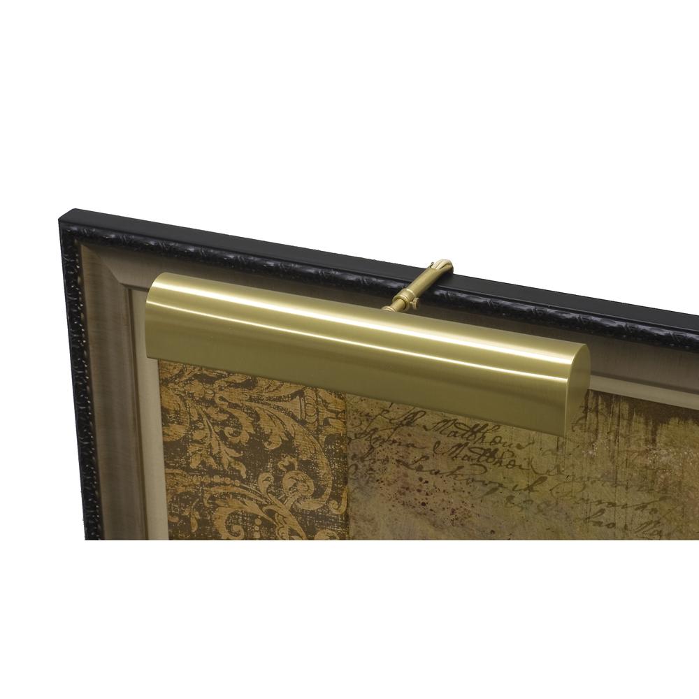 Traditional 14" Satin Brass Picture Light. Picture 2