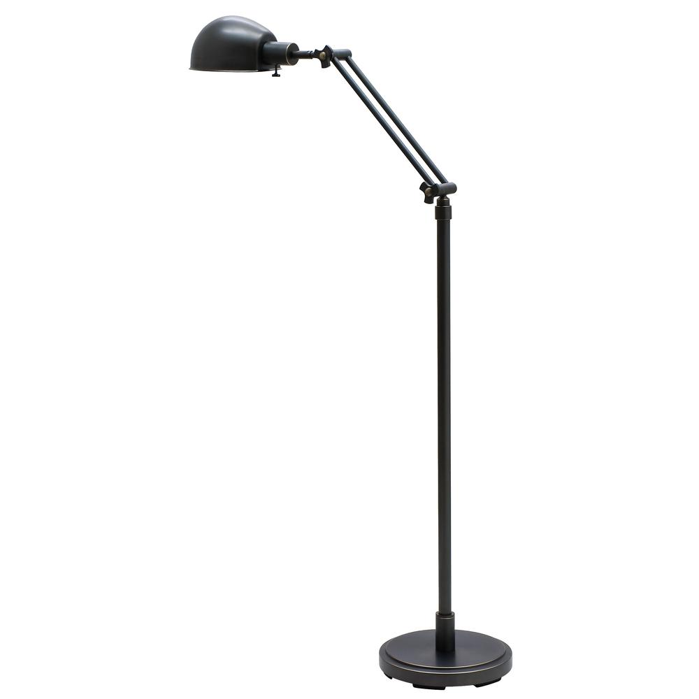 Addison Adjustable Oil Rubbed Bronze Pharmacy Floor Lamp. Picture 1