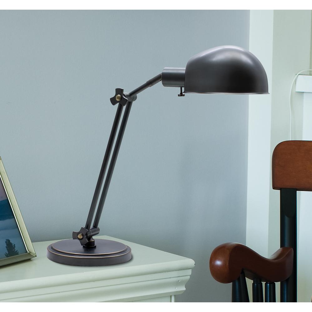 Addison Adjustable Oil Rubbed Bronze Pharmacy Desk Lamp. Picture 2
